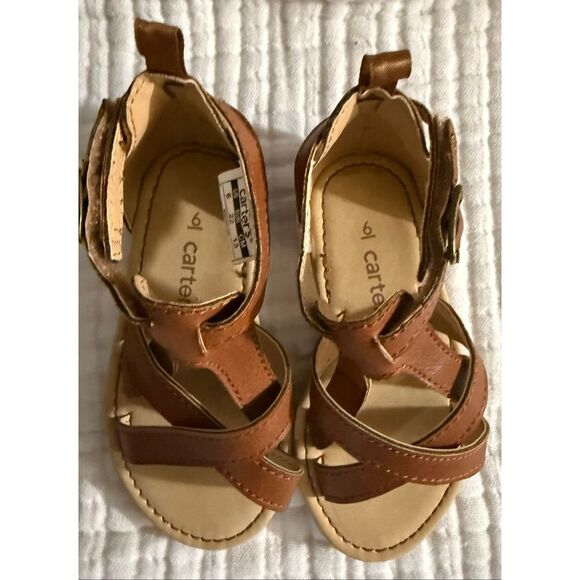 Carter’s Brook Little Girl's T-Strap Sandals Size 6 NWOT - Picture 1 of 6